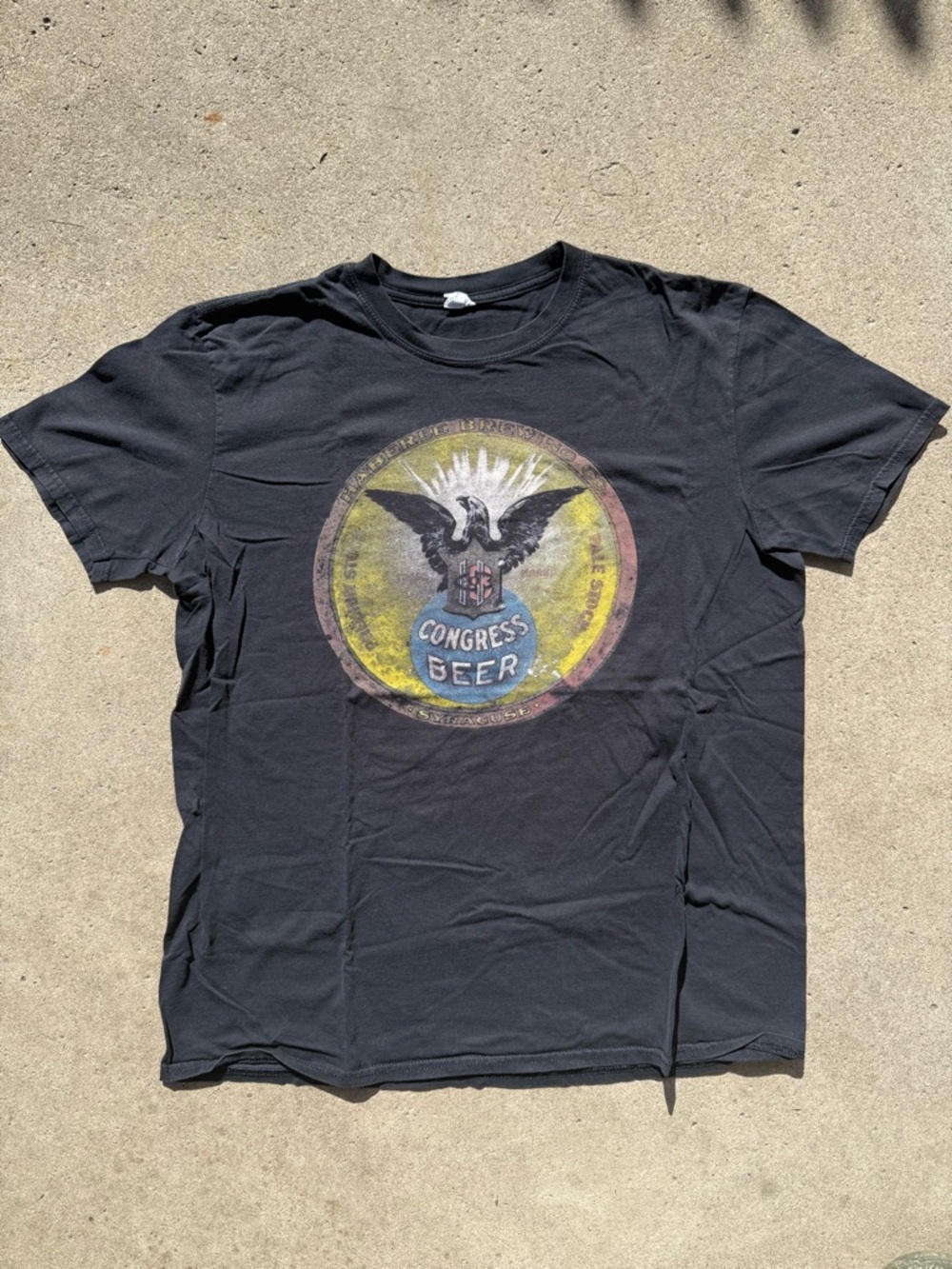 Congress Beer Graphic T-Shirt - Black